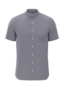CAMISA INDIVIDUAL MC MARCELO II COMFORT FIT - CINZA MEDIO LISTRADO
