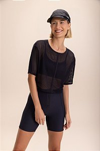 CAMISETA CROPPED LIVE SPOT M NOIR BLACK