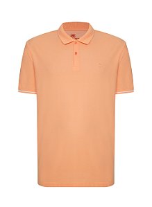 POLO MC INDIVIDUAL PIQUET LINHO COMFORT FIT - LARANJA CLARO