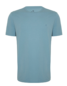 T SHIRT MC INDIVIDUAL BASICO SLIM FIT - AZUL MEDIO