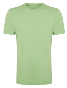 TSHIRT MC INDIVIDUAL BASICA SLIM FIT - VERDE CLARO