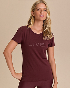 CAMISETA LIVE COMFORT M CLARET