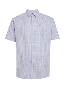 CAMISA MC INDIVIDUAL COMFORT FIT MIX 6 AER AZUL CLARO
