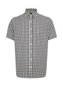 CAMISA MC INDIVIDUAL COMFORT FIT 7 MIX BRANCO/AZUL/AMARELO