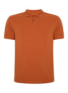 POLO MC INDIVIDUAL BASICA SLIM FIT - LARANJA MEDIO