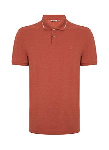 POLO MC INDIVIDUAL SLIM FIT PEITILHO CADARCO G LARANJA MEDIO