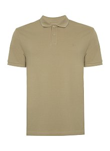 POLO MC INDIVIDUAL BASICA COMFORT FIT - BEGE ESCURO