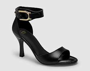 SANDALIA DAKOTA SALTO FINO BALMY PRETO