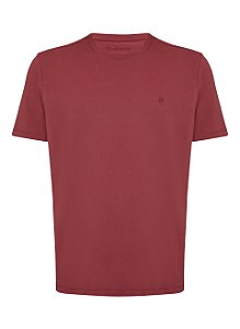 T SHIRT MC INDIVIDUAL BASICA COMFORT FIT - VERMELHO ESCURO