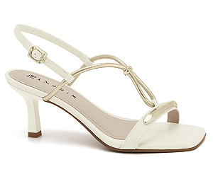 SANDALIA RAMARIM SALTO FINO VERNIZ GLAM COCONUT