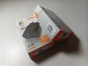 Carregador USB e Mini USB 5.1A Le-283