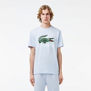 CAMISETA EM JÉRSEI DE ALGODÃO COM ESTAMPA DE LOGO