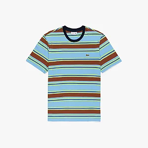 CAMISETA LISTRADA EM ALGODÃO
