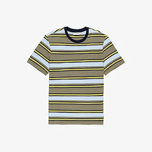 CAMISETA LISTRADA EM ALGODÃO