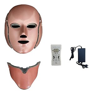Máscara LED 7 Cores com Pescoço - Rosa