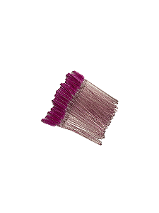 Kit 50 Escovinhas para Sobrancelha e Alongamento de Cílios Descartáveis - Cor Violeta