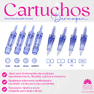 Kit com 10 Cartuchos Dermapen com Ponta