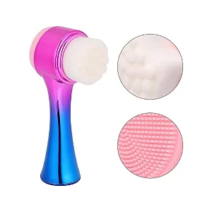 Escova Pincel Para Limpeza Facial 2 Em 1
