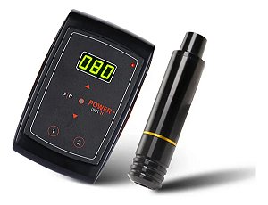 Dermógrafo Cheyenne Pen Infusão Capilar Tatuagem Rotativa + 20 Cartuchos