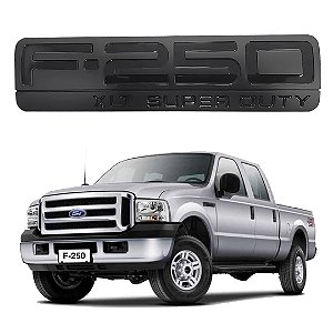 Emblema - F-250 - XLT Super Duty - Preto