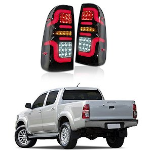 Lanterna Tribal fumê para Toyota Hilux 2005 a 2015