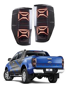 Par Lanterna Traseira Led Ranger Modelo Tribal