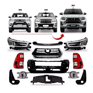 Kit conversão Toyota Hilux 2016 a 2020 para Hilux SRX 2021