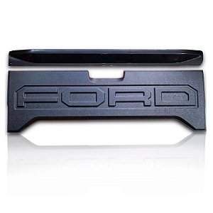 Aplique tampa traseira com aerofólio para Ford Ranger 2013 a 2023