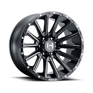 Jogo de Rodas Hostile Typhoon H123 20x10 6x139.7 -19mm Preto Fosco