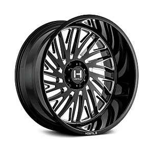Jogo de Rodas Hostile Syclone H131 20x10 8x165.1 -19mm Preto Fresado