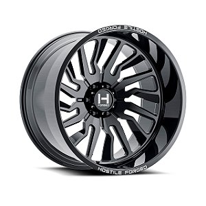 Jogo de Rodas Hostile Defiant HF20 26x12 8x165 ET -44 Preta