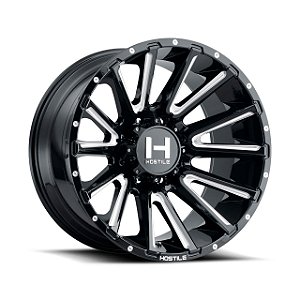 Jogo de Rodas Hostile Typhoon H123 20x12 8x165.1 -44mm Preto Fresado