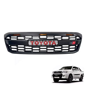 Grade preta com vermelho para Toyota Hilux 2005 a 2011 - Modelo GR