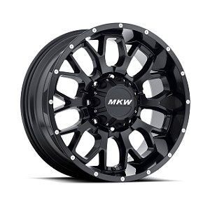 Jogo de Rodas MKW M95 18x9 8x165.1 +10mm Preto Fosco