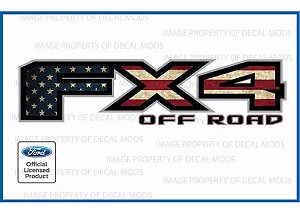 ADESIVO - FX 4 - OFF ROAD - 2015/2020 - BANDEIRA AMERICANA