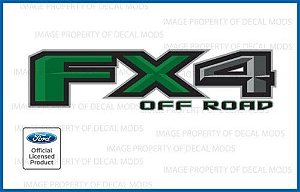 ADESIVO - FX 4 - OFF ROAD - 2015/2018 - VERDE ESCURO - FDRKGRN
