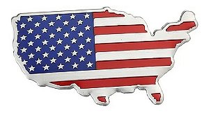 EMBLEMA - EUA - MAPA AMERICANO