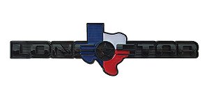 EMBLEMA - LONE STAR - PRETO
