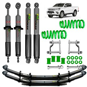 Kit Suspensão IronMan NitroGás para Toyota Hilux 2016 a 2024 FULL sem bandeja