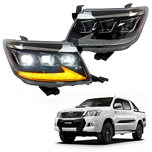 FAROL DIANTEIRO HILUX 2012/2015 TRIPLO PROJETOR