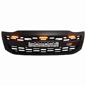 GRADE FRONTAL - HILUX - 12/15 - PRETA ESCRITA TOYOTA CINZA