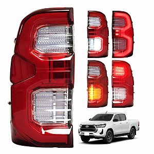 LANTERNA TRASEIRA HILUX 16/24 GR STYLE VERMELHA