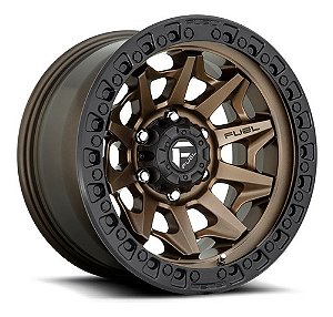 Roda Fuel Covert D696 20x09 8x165.1 +20mm Bronze Borda Preta