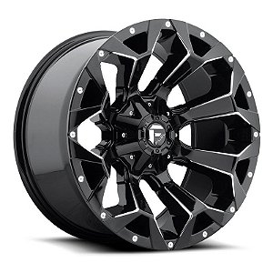 Roda Fuel Assault D546 22x9.5 6x135/6x139.7  +20mm  Preto Fosco Fresado