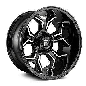 Roda Fuel Avenger D606 20x9 6x135/6x139.7 +20mm Preto Brilhante Fresado