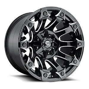 Roda Fuel Battle Axe D578 18x9 6x135/6x139.7 +20mm Preto Brilhante Fresado