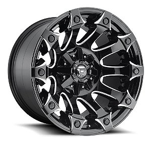 Roda Fuel Battle Axe D578 20x10  8x170  -18mm  Preto Brilhante Fresado