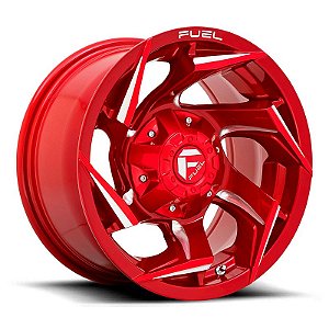 Roda Fuel Reaction D754 20x09 6x135/6x139.7  +1mm  Vermelho Fresado