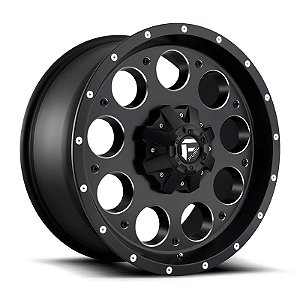 Roda Fuel Revolver D525 18x9 8x165.1  -12mm  Preto Fosco Fresada