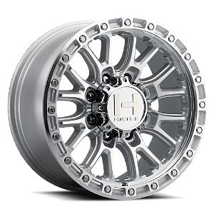 Roda Hostile Ridgecrest H135 18x9 6x139.7 0mm Prata Usinado
